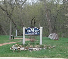 A picture of the Hildebrand sign
